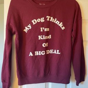 Cute dog crew neck!